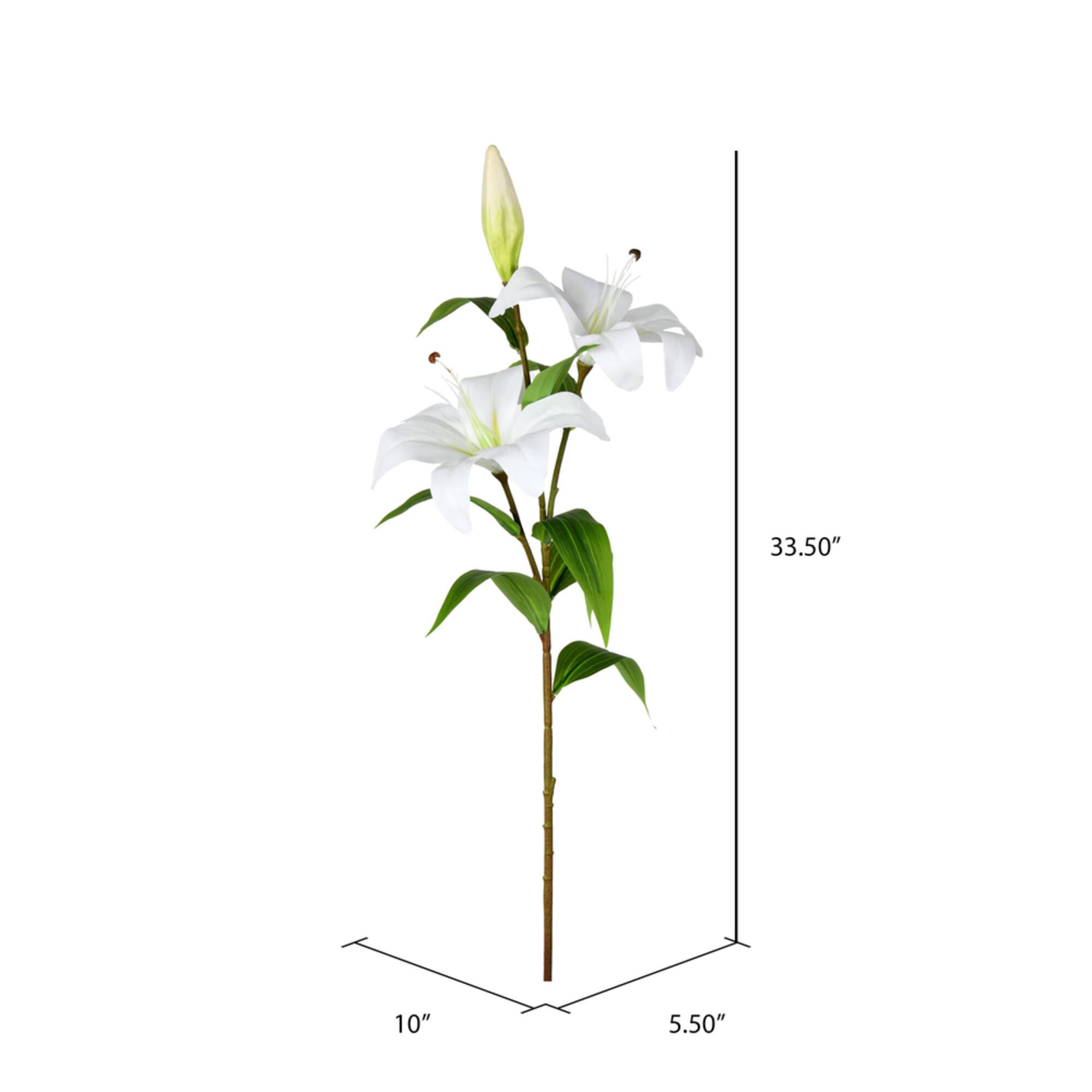 White Lily Spray